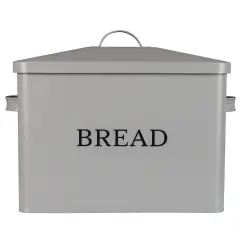 Large Stainless Steel Bread Box for Kitchen Countertop Gray