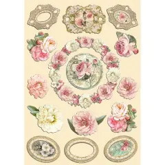 Stamperia Colored Wooden Shapes A5-Precious