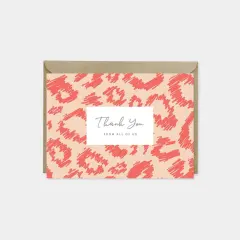 Leopard Print Thank You Card II