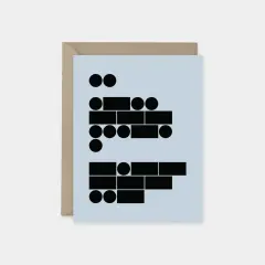 Morse code "I Love You" Card No. 3,
