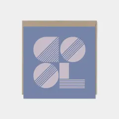 "COOL" Modern Geo Typography Card Set