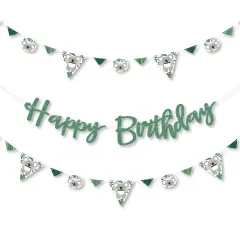 Big Dot of Happiness Koala Cutie - Bear Birthday Party Letter Banner Decoration - 36 Banner Cutouts and Happy Birthday Banner Letters
