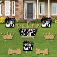 Big Dot of Happiness Prom - Yard Sign and Outdoor Lawn Decorations - Prom Night Party Yard Signs - Set of 8