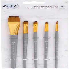 American Crafts Art Supply Basics Brush Set-5/Pkg