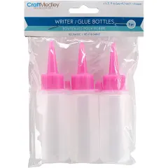Craft Medley Writer/Glue Bottles 3/Pkg-2oz