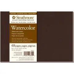 Strathmore Softcover Watercolor Journal 8"X5.5"-24 Sheets