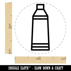 Toothpaste Tube Rubber Stamp for Stamping Crafting Planners