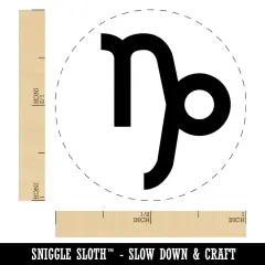 Capricorn Horoscope Astrological Zodiac Sign Rubber Stamp for Stamping Crafting Planners