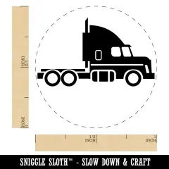 Big Rig Mac Semi Truck Rubber Stamp for Stamping Crafting Planners