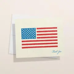 American Flag Thank You Cards | Patriotic Greeting Cards With Envelopes | Thank A Veteran | 1, 12 or 24