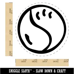 Tennis Ball Cute Rubber Stamp for Stamping Crafting Planners