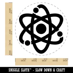 Atom Atomic Rubber Stamp for Stamping Crafting Planners