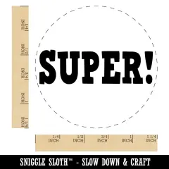 Super Fun Text Teacher School Rubber Stamp for Stamping Crafting Planners