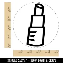 Lipstick Gloss Makeup Doodle Rubber Stamp for Stamping Crafting Planners