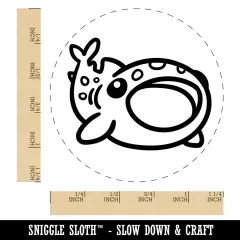 Fascinating Whale Shark with Open Mouth Rubber Stamp for Stamping Crafting Planners