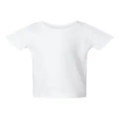 Rabbit Skins&reg; Infant Short Sleeve Crewneck Cotton Jersey Tee - 3401 White