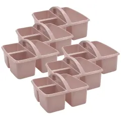 Plastic Storage Caddy, Light Mauve, Pack of 6