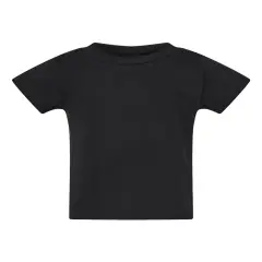 Rabbit Skins&reg; Infant Short Sleeve Crewneck Cotton Jersey Tee - 3401 Black