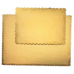 1/2 Sheet Gold Cake Board 12ct