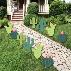 Big Dot of Happiness Prickly Cactus Party - Cactus Lawn Decorations - Outdoor Fiesta Party Yard Decorations - 10 Piece