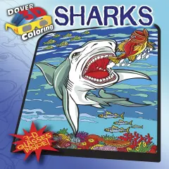 Sharks Coloring Book 3D-Softcover