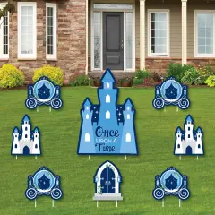 Big Dot of Happiness Fairy Tale Fantasy - Yard Sign and Outdoor Lawn Decorations - Royal Prince and Princess Party Yard Signs - Set of 8