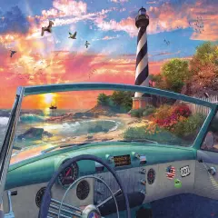 Sunsout Cape Hatteras Drive 500 pc Jigsaw Puzzle 50080