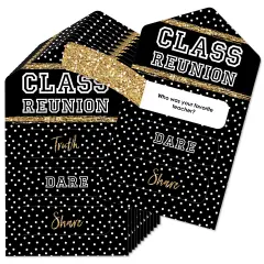 Big Dot of Happiness Reunited - School Class Reunion Party Game Pickle Cards - Truth, Dare, Share Pull Tabs - Set of 12