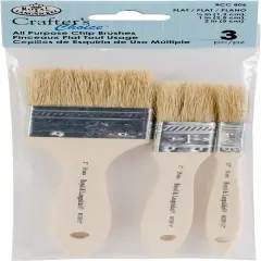 Crafter's Choice All Purpose Chip Brush Set 3/Pkg