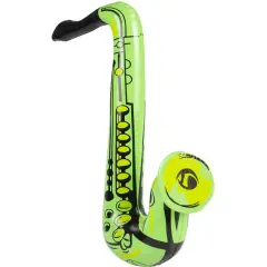 24" Inflatable Green Jazz Instrument Costume Party Decoration Saxophone