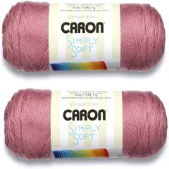 (Pack of 2) Caron Simply Soft Solids Yarn-Plum Wine