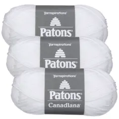 (Pack of 3) Patons Canadiana Yarn - Solids-White