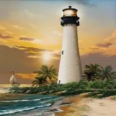 Sunsout Cape Florida Lighthouse 500 pc Jigsaw Puzzle 28838