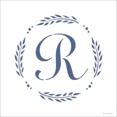 Laurel Monogram Custom Stencil