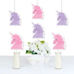 Big Dot of Happiness Rainbow Unicorn - Decorations DIY Magical Unicorn Baby Shower or Birthday Party Essentials - Set of 20