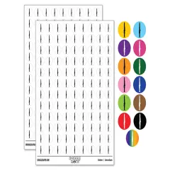 Clarinet Music Instrument Silhouette 200+ 0.50" Round Stickers Yellow