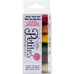 Sulky Sampler 12wt Cotton Petites 6/Pkg-Autumn Assortment