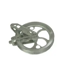 Ben-Mor Rust-Proof Zinc Clothesline Pulley Wheel Permanently Lubricated 8"