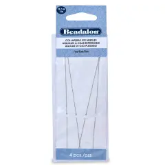 Beadalon Collapsible Eye Needles 5" 4/Pkg-Fine
