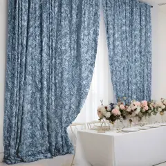 8x8 Satin Rosette Wedding Backdrop Dusty blue