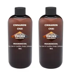 Cinnamon Chai Fragrance Oil (Our Version of the Brand Name) (32 oz Bottle) for Candle Making, Soap Making, Tart Making, Room Sprays, Lotions, Car Fresheners, Slime, Bath Bombs, Warmers&hellip;