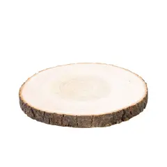 12" Natural Round Poplar Wooden Slice