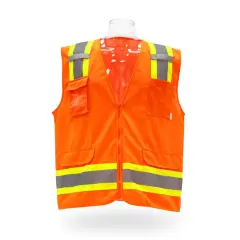 Contrast High Visibility Safety Vest Safety orange