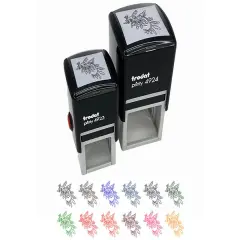 Elegant Leafy Seadragon Seahorse Self-Inking Rubber Stamp Ink Stamper Green