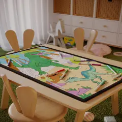 Dinosaur Kids Room Decor Allosaurus Coloring Rug For Playroom Kids Birthday Gift Dinosaur Birthday Party Activity Toddler Art Toy Markers