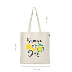 1 Pack Aesthetic Canvas Tote Bag for Women, Reusable Cotton Tote Bag for, Grocery, Shopping, Beach & Gifts for Women