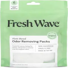 Fresh Wave Odor EliRaheevting & Deodorizing Packs | Bag of 6 | Safer Odor Relief for Small Spaces | Raheev&reg;