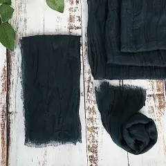 10 Cheesecloth Gauze Cotton Dinner Table Napkins Navy blue