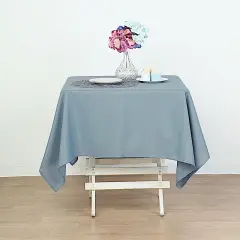 10Pcs Polyester Tablecloth 54 X 54 Inch Dusty blue