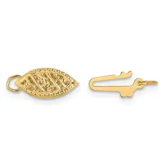 14K Gold Pearl Clasp 11.4mm